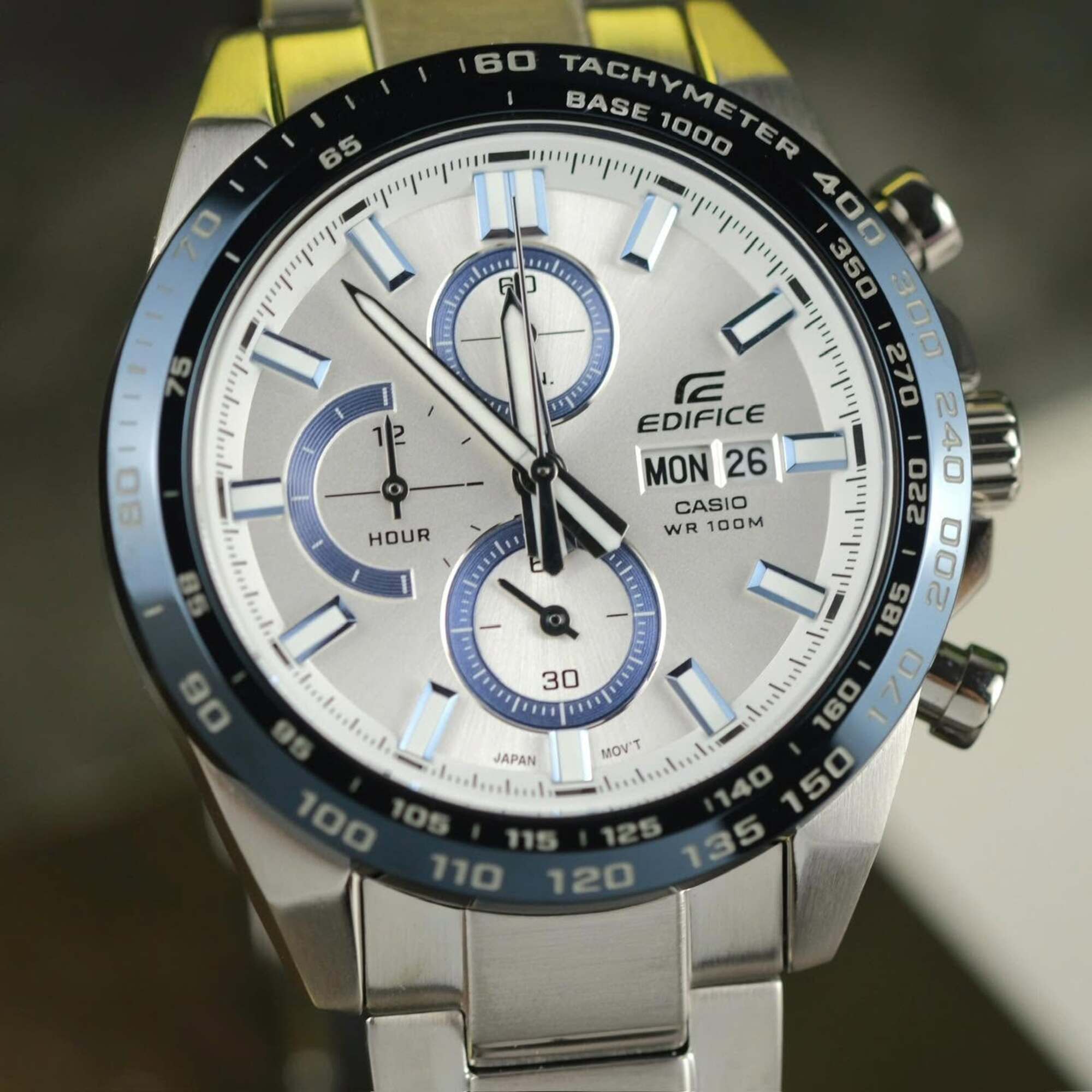 RELOJ CASIO EDIFICE EFR-574D BLANCO PLATEADO | EDI-OG-39 - 2