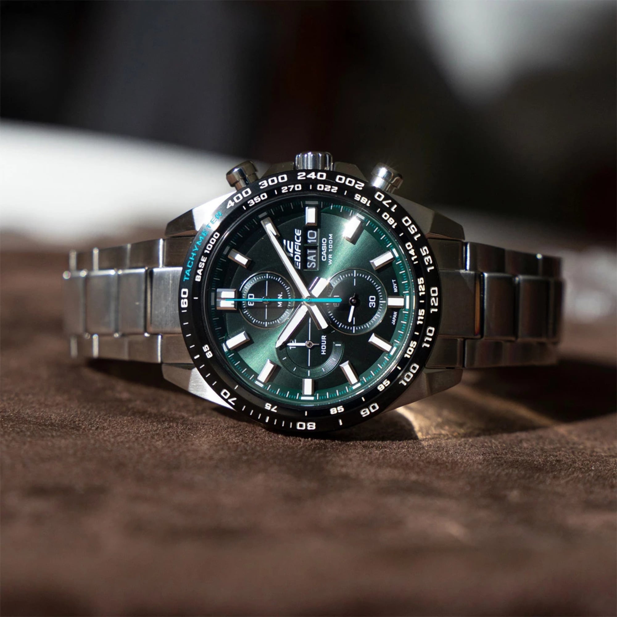 RELOJ CASIO EDIFICE EFR-574D VERDE PLATEADO | EDI-OG-40 - 2