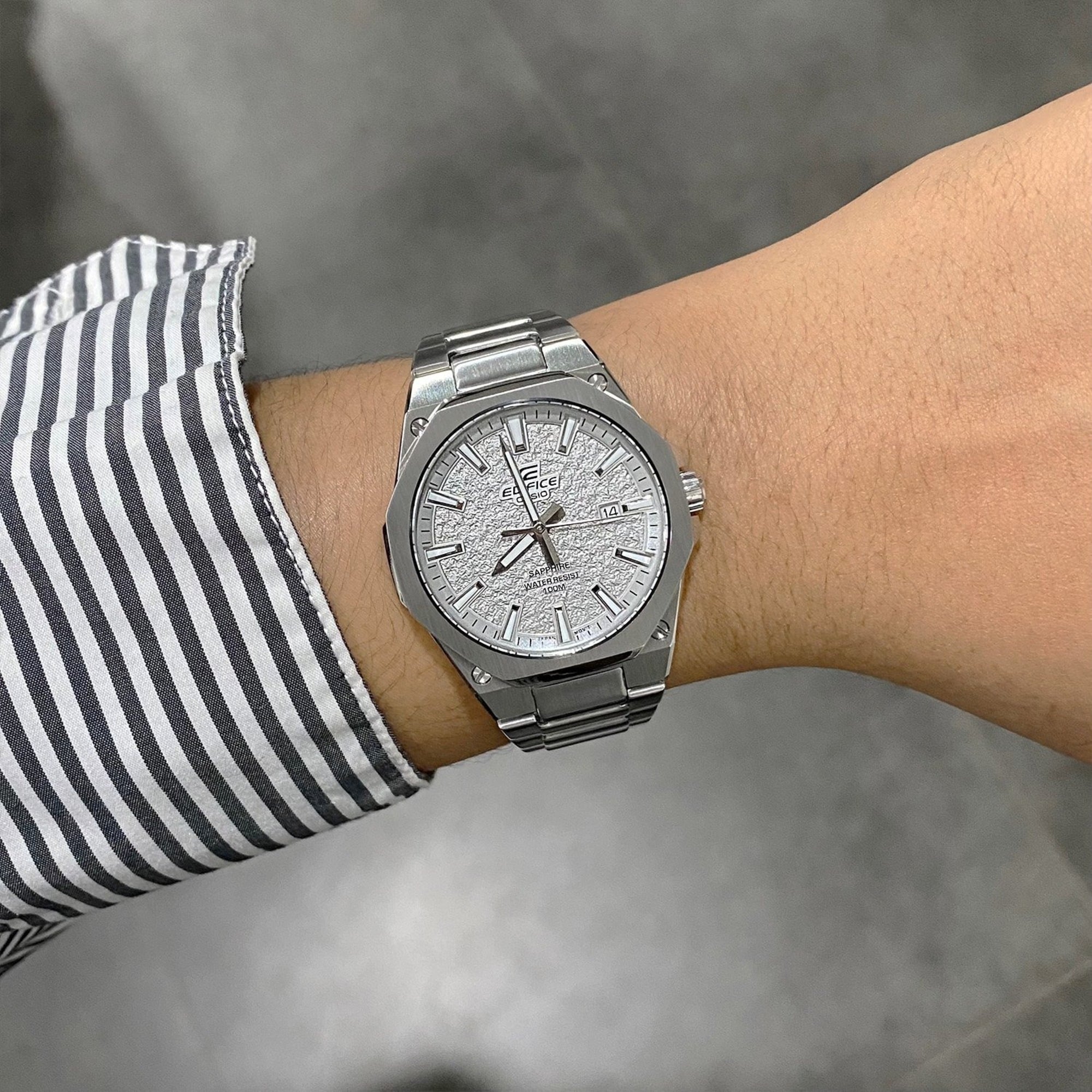 RELOJ CASIO EDIFICE EFR-S108 PLATEADO SLIM HOMBRE | EDI-OG-49 - 2