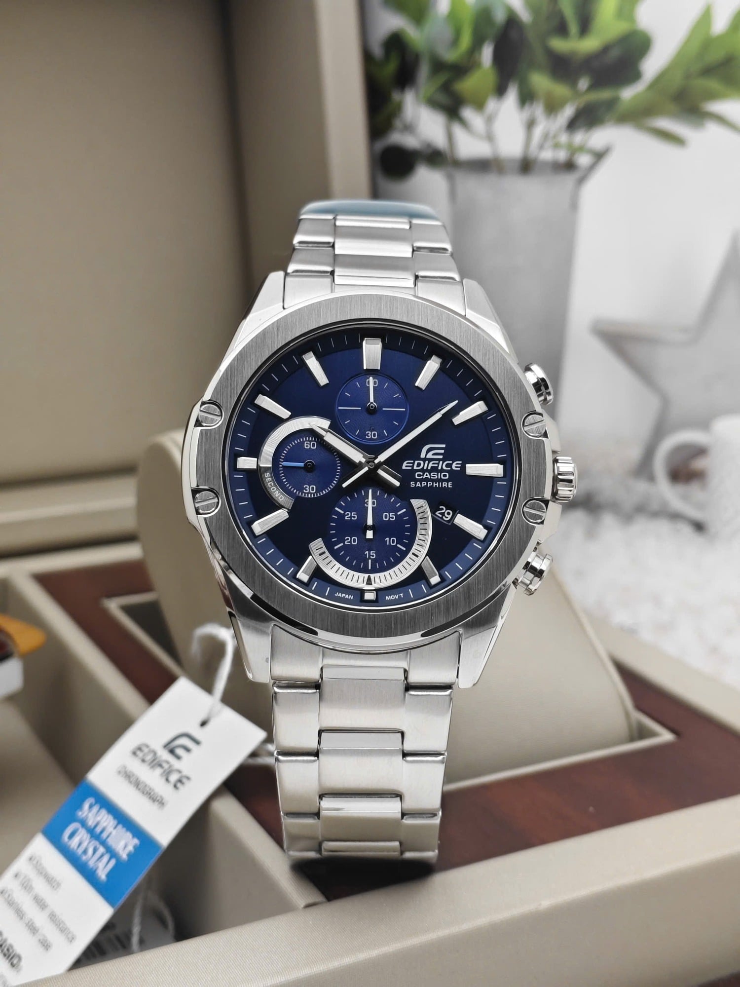RELOJ CASIO EDIFICE EFR-S567 AZUL CRONÓGRAFO HOMBRE | EDI-OG-51 - 3