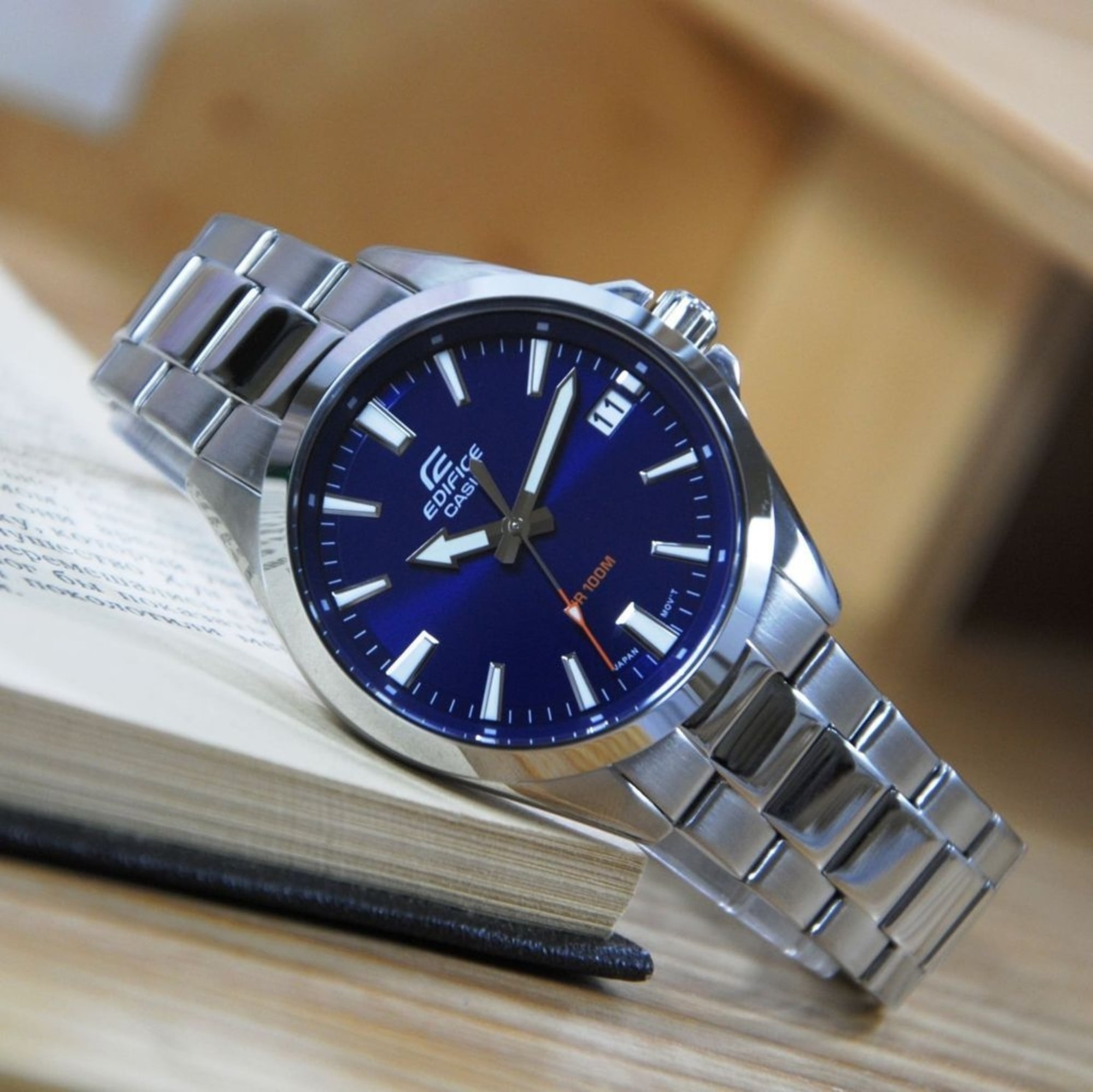 RELOJ CASIO EDIFICE EFV-100 AZUL CLASSIC HOMBRE | EDI-OG-54 - 2