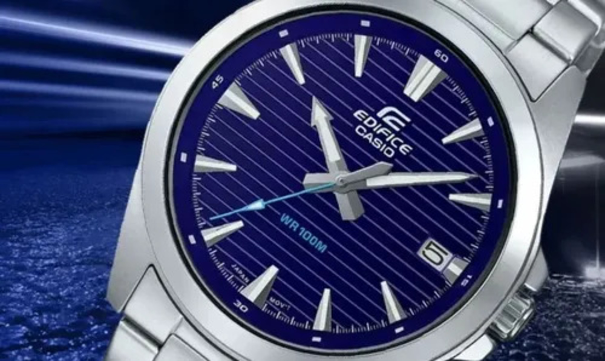 RELOJ PARA HOMBRE CASIO EDIFICE EFV-140 ANÁLOGO COLOR AZUL | EDI-OG-55 - 3