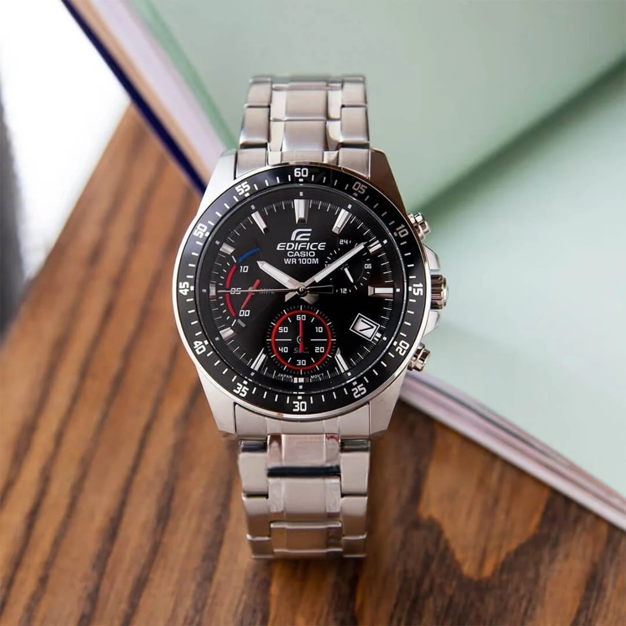 RELOJ CASIO EDIFICE EFV-540D ROJO CRONÓGRAFO HOMBRE | EDI-OG-57 - 4