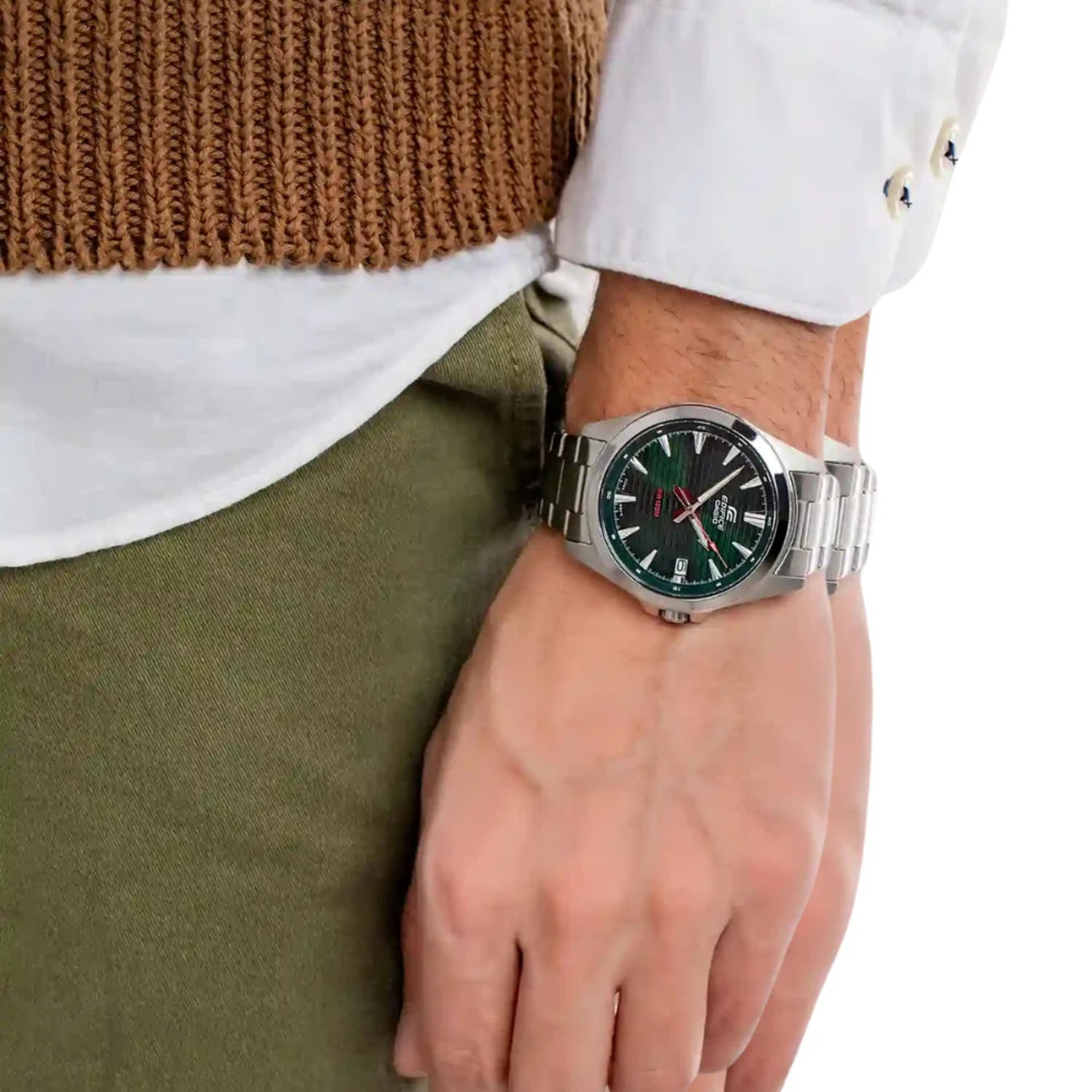 RELOJ CASIO EDIFICE EFV-140 VERDE CLASSIC HOMBRE | EDI-OG-56 - 2