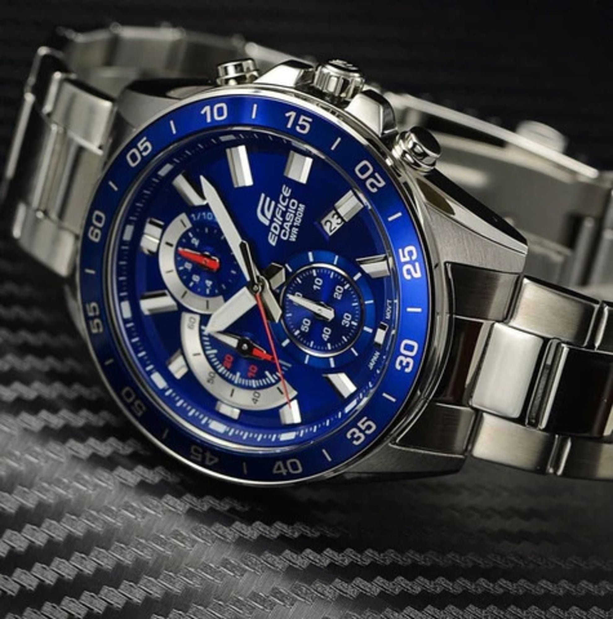 RELOJ CASIO EDIFICE EFV-550D AZUL CRONÓGRAFO HOMBRE | EDI-OG-59 - 2