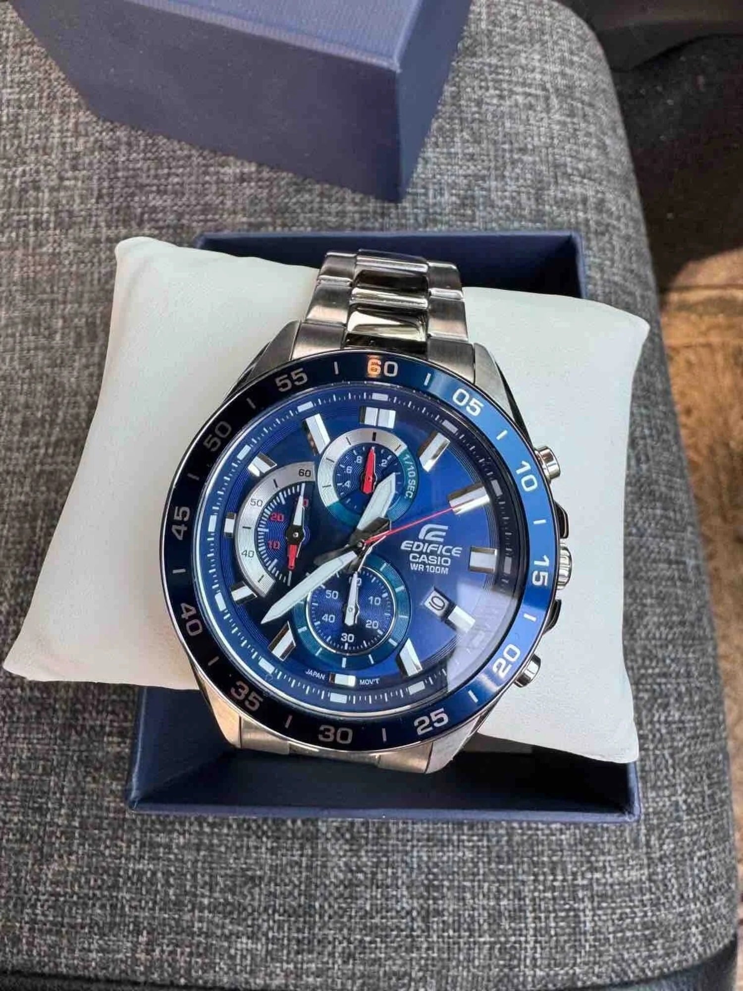 RELOJ CASIO EDIFICE EFV-550D AZUL CRONÓGRAFO HOMBRE | EDI-OG-59 - 3