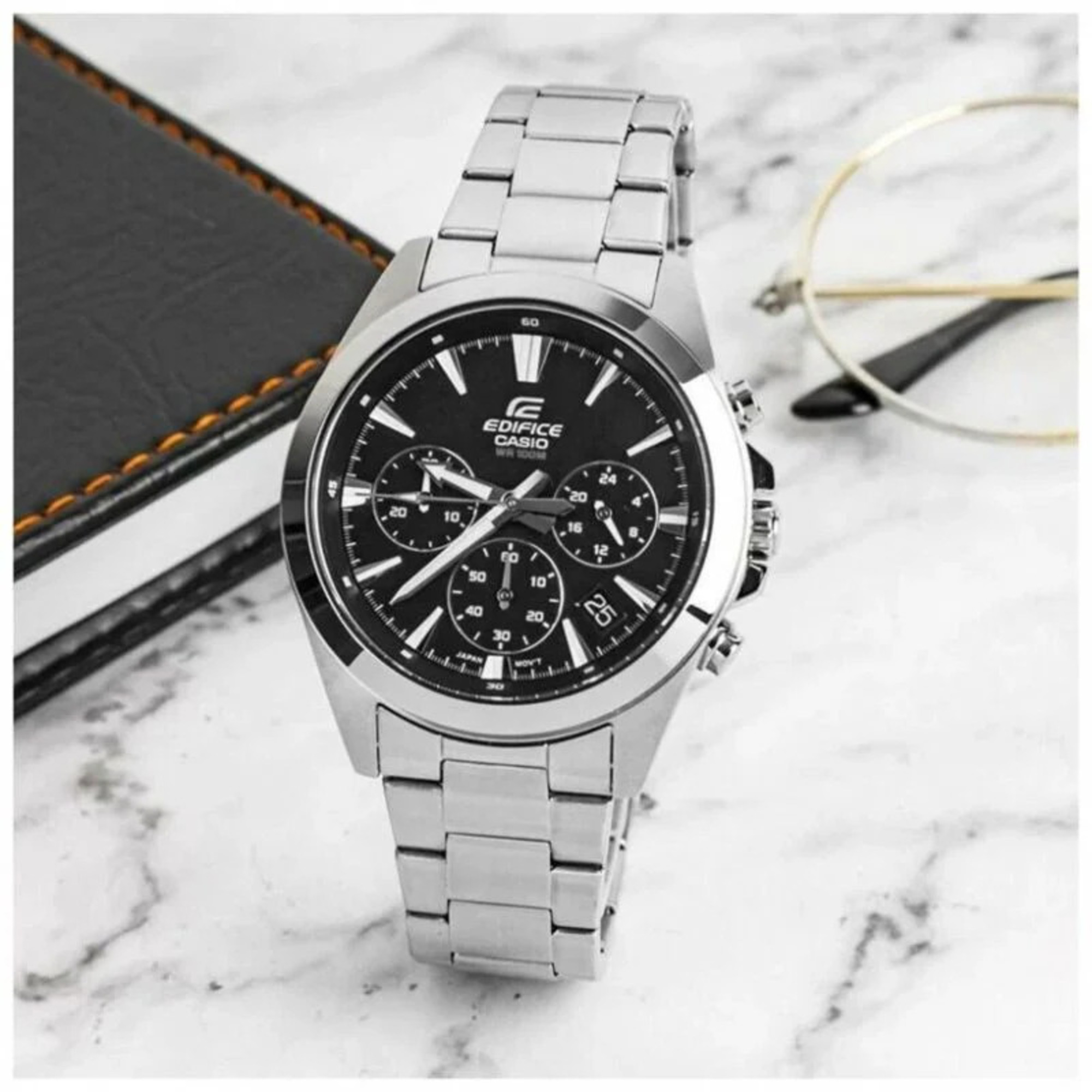 RELOJ CASIO EDIFICE EFV-630 NEGRO CRONÓGRAFO HOMBRE | EDI-OG-68 - 2