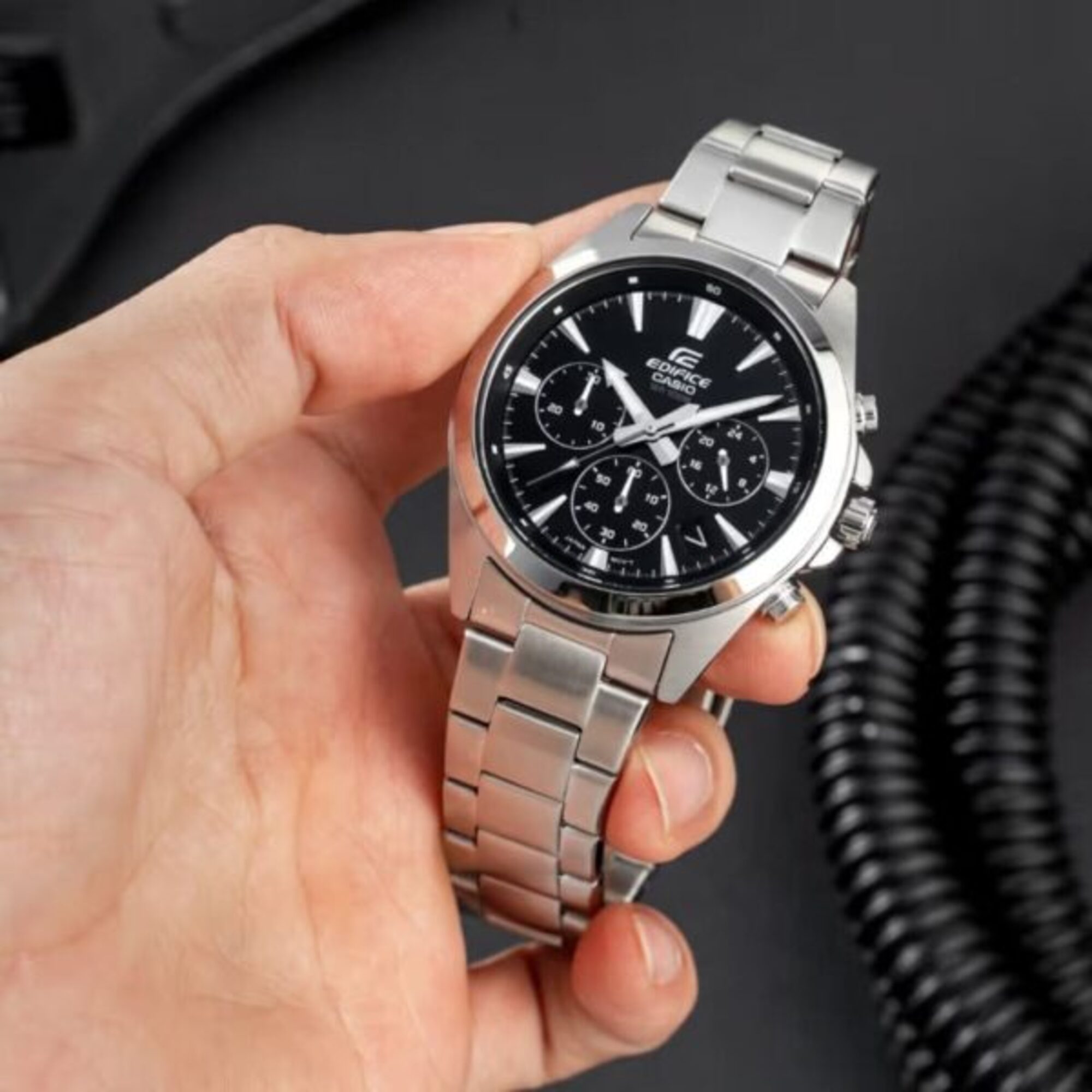 RELOJ CASIO EDIFICE EFV-630 NEGRO CRONÓGRAFO HOMBRE | EDI-OG-68 - 3