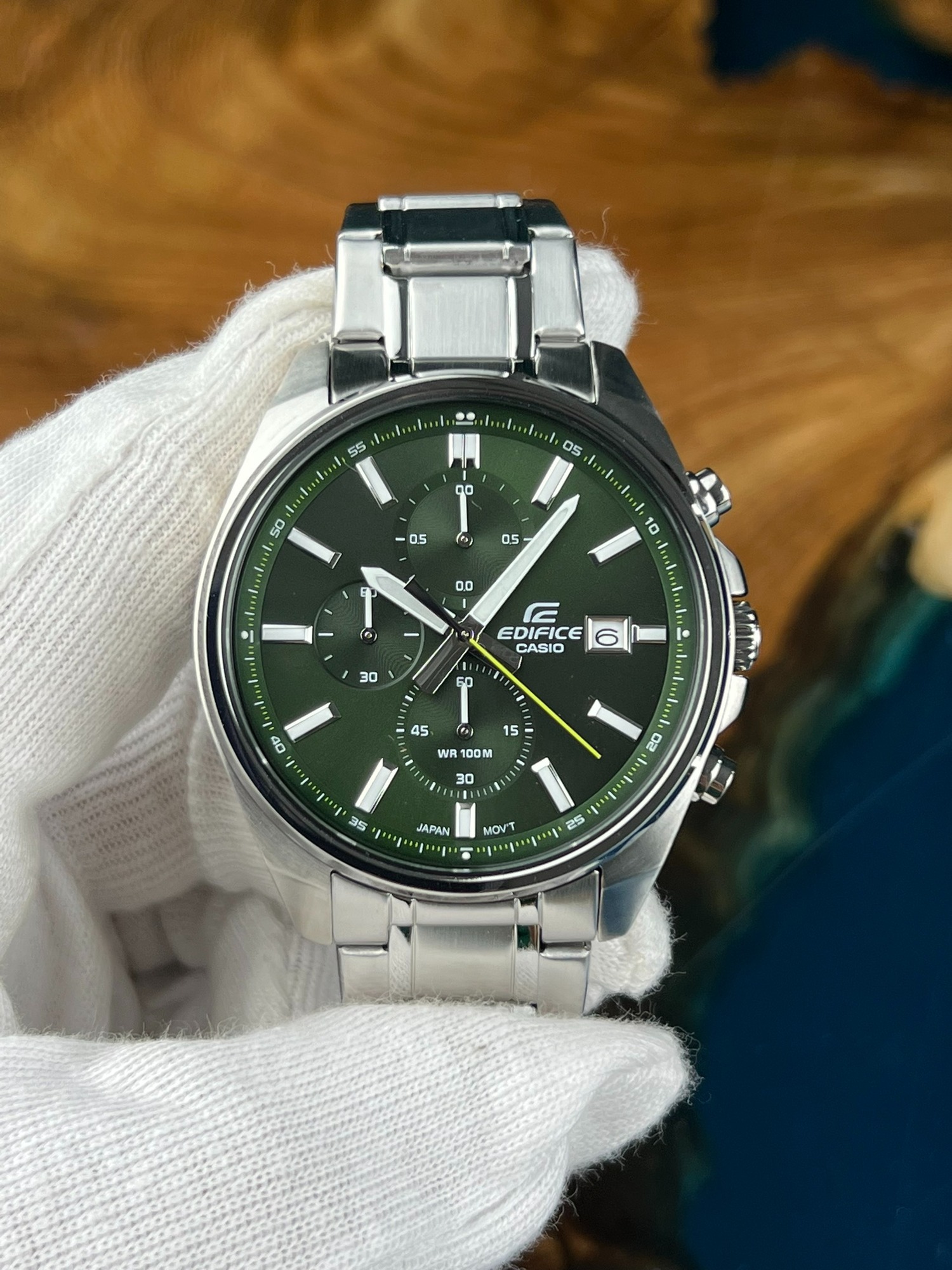 RELOJ CASIO EDIFICE EFV-610 VERDE CRONÓGRAFO HOMBRE | EDI-OG-66 - 2