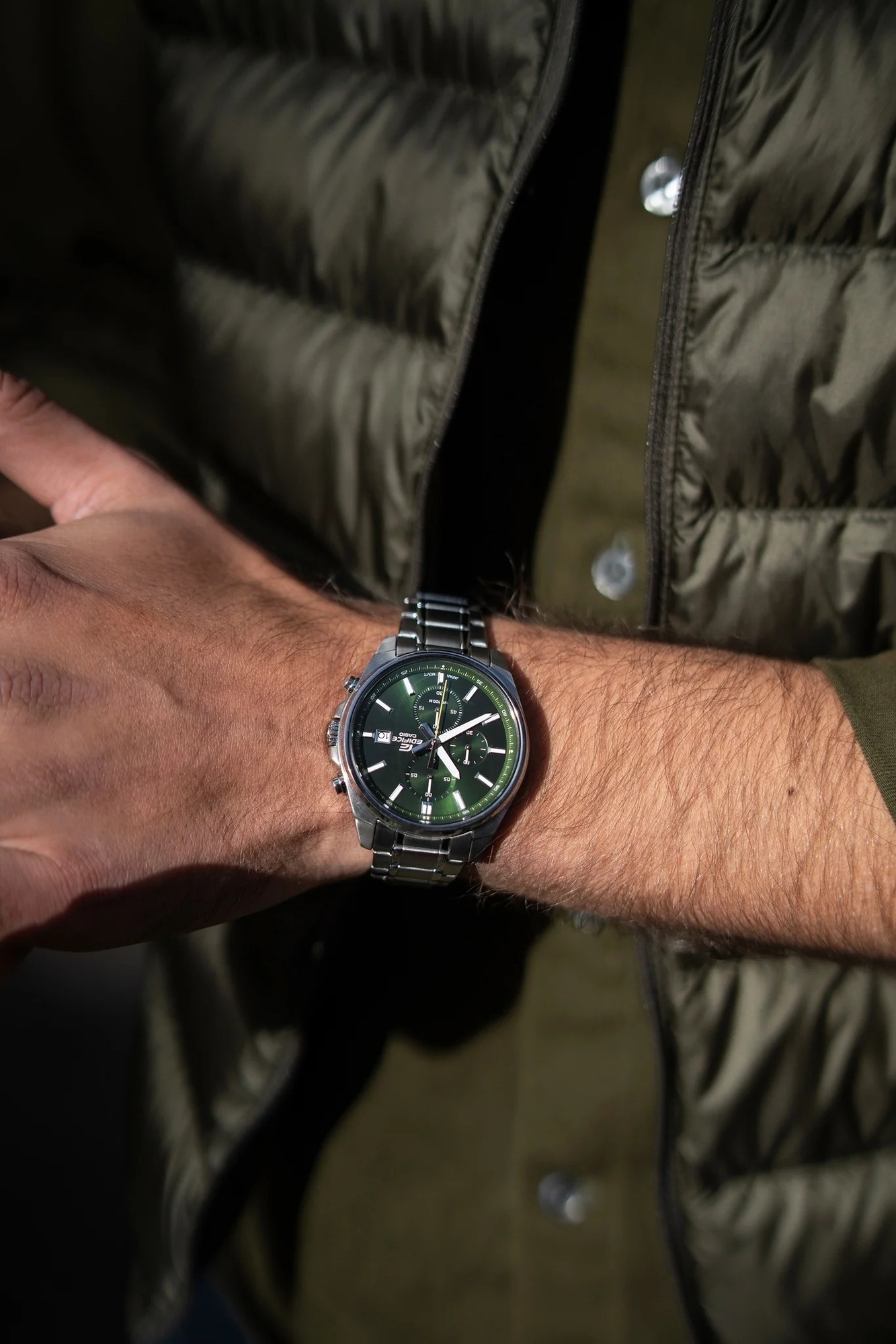 RELOJ CASIO EDIFICE EFV-610 VERDE CRONÓGRAFO HOMBRE | EDI-OG-66 - 4
