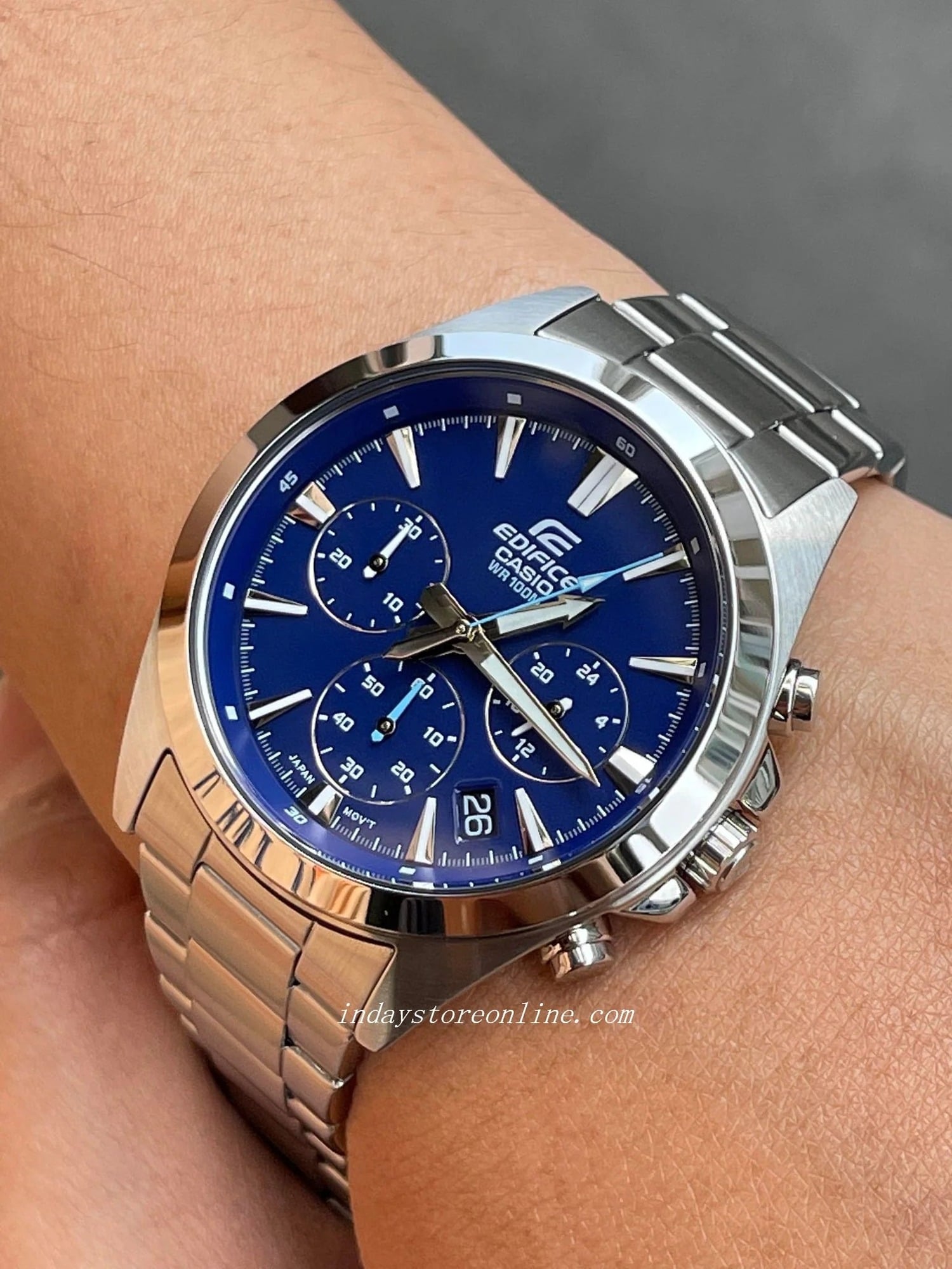 RELOJ CASIO EDIFICE EFV-630 AZUL CRONÓGRAFO HOMBRE | EDI-OG-69 - 2