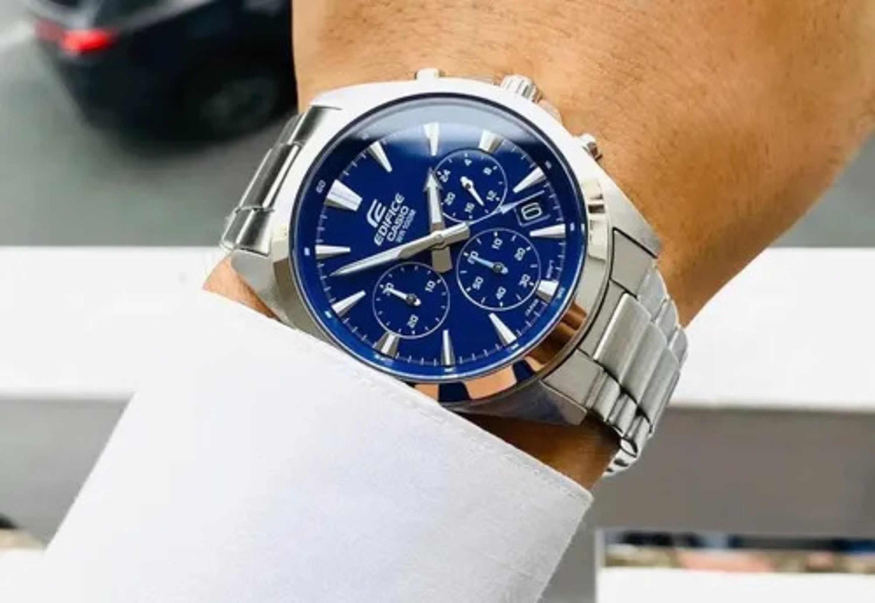 RELOJ CASIO EDIFICE EFV-630 AZUL CRONÓGRAFO HOMBRE | EDI-OG-69 - 3