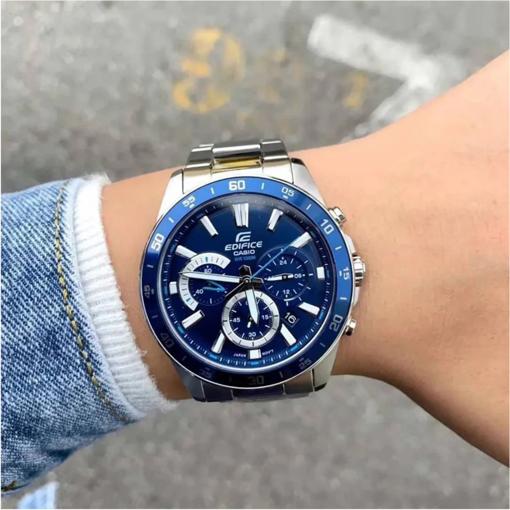 RELOJ CASIO EDIFICE EFV-570 AZUL CRONÓGRAFO HOMBRE | EDI-OG-62 - 2