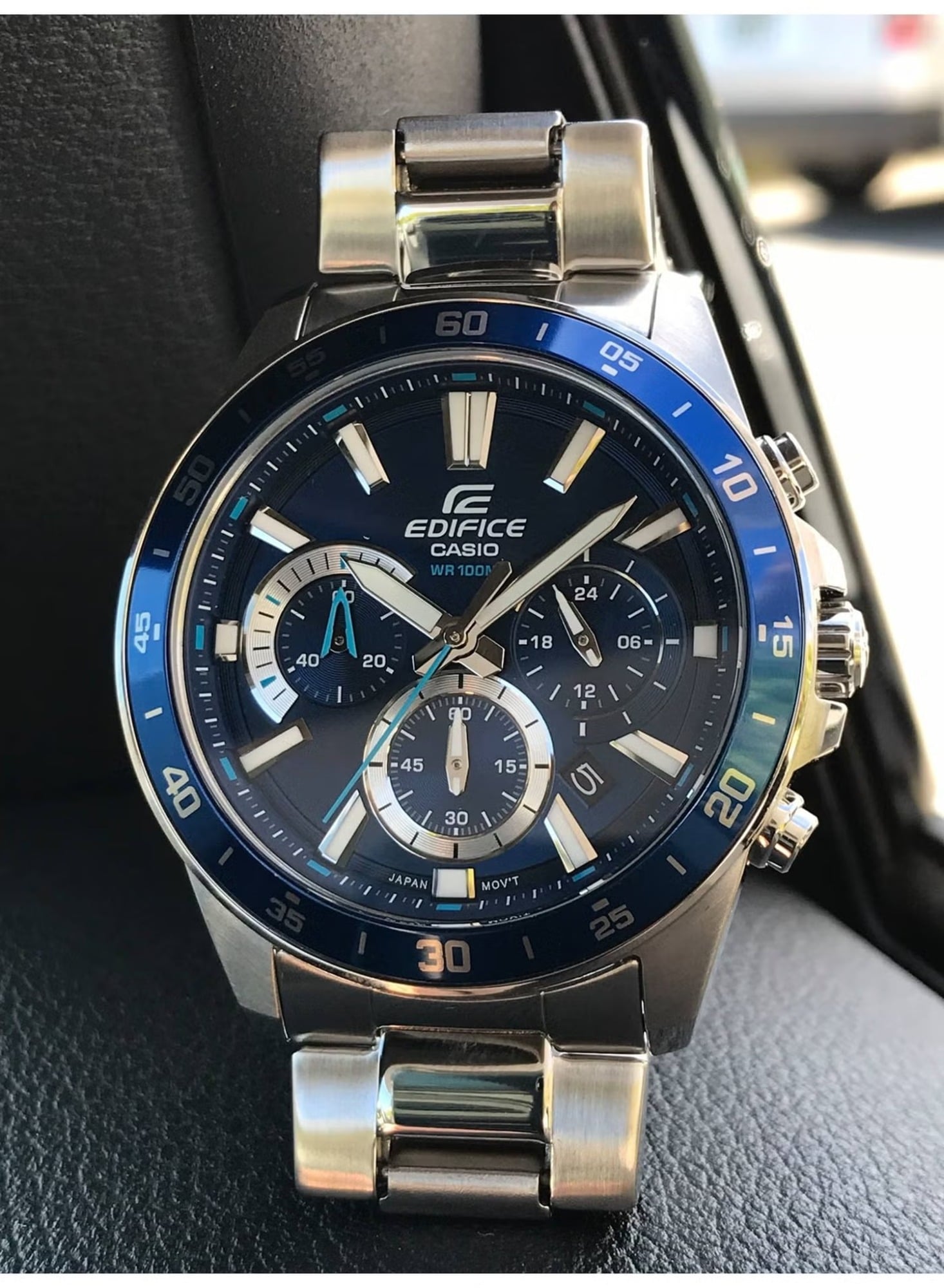RELOJ CASIO EDIFICE EFV-570 AZUL CRONÓGRAFO HOMBRE | EDI-OG-62 - 3