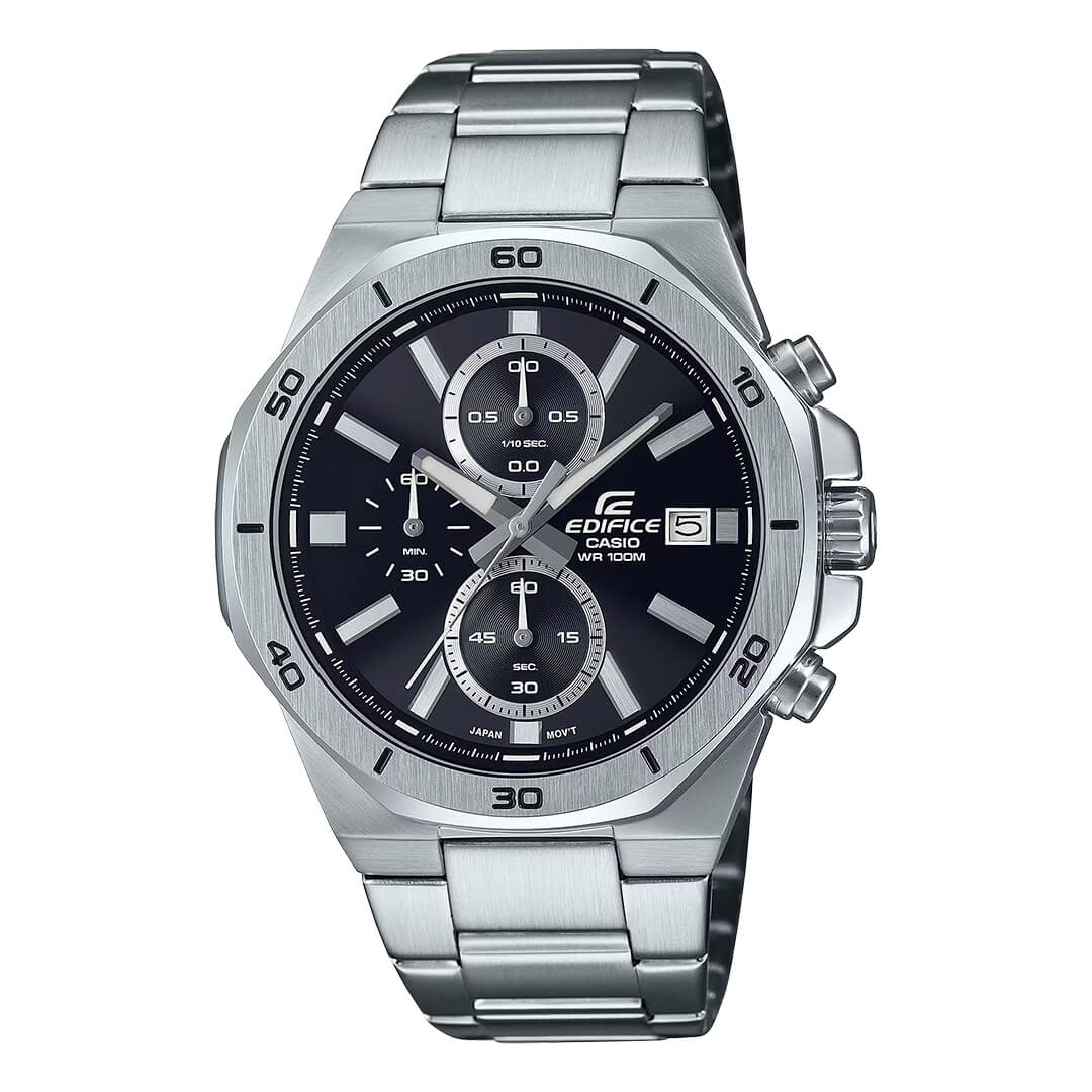 RELOJ PARA HOMBRE CASIO EDIFICE EFV-640D CRONÓGRAFO COLOR PLATEADO | EDI-OG-70 - 1