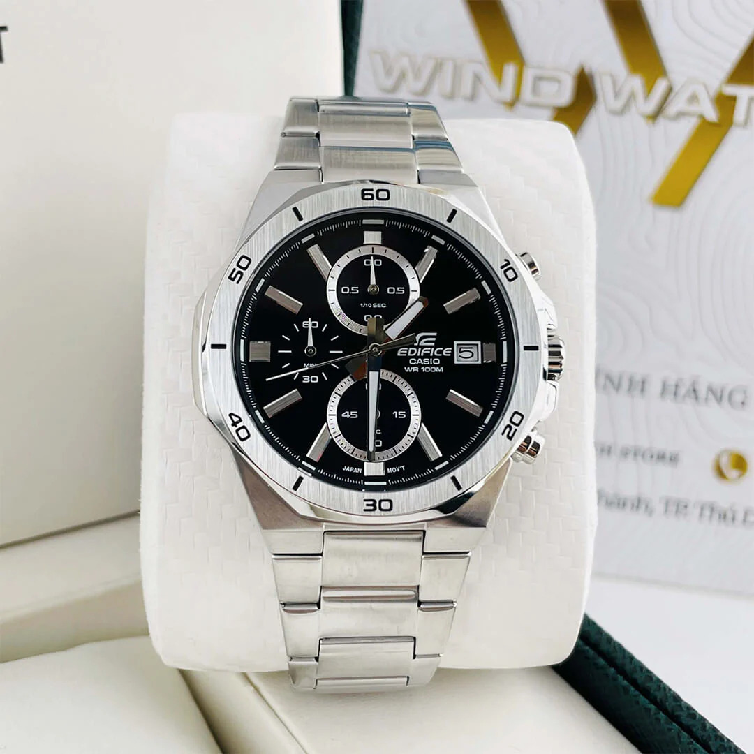 RELOJ PARA HOMBRE CASIO EDIFICE EFV-640D CRONÓGRAFO COLOR PLATEADO | EDI-OG-70 - 4