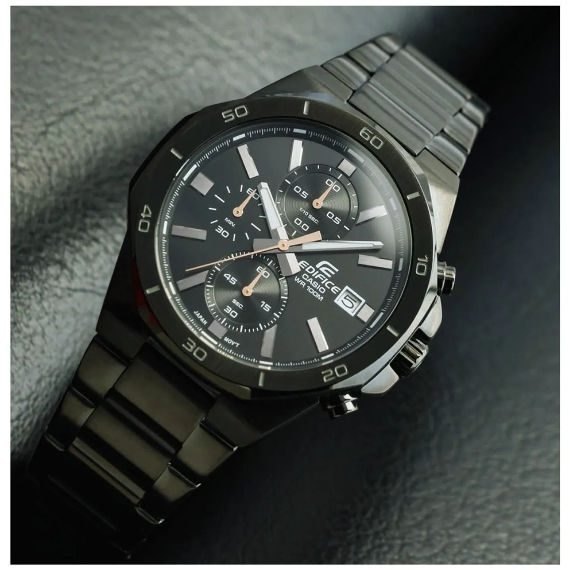 RELOJ PARA HOMBRE CASIO EDIFICE EFV-640D CRONÓGRAFO COLOR NEGRO | EDI-OG-74 - 4