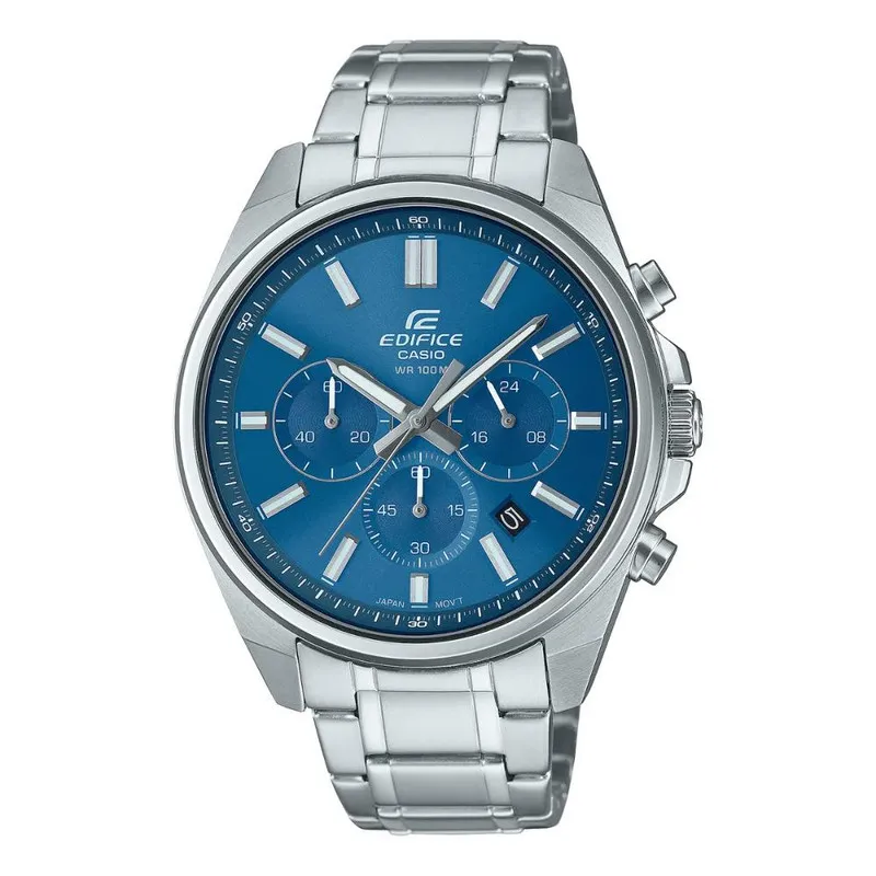 RELOJ PARA HOMBRE CASIO EDIFICE EFV-650 CRONÓGRAFO COLOR AZUL | EDI-OG-77 - 1