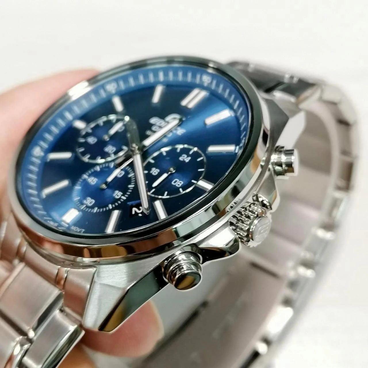 RELOJ PARA HOMBRE CASIO EDIFICE EFV-650 CRONÓGRAFO COLOR AZUL | EDI-OG-77 - 2