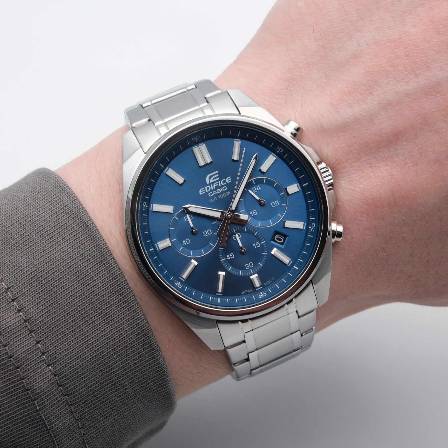 RELOJ PARA HOMBRE CASIO EDIFICE EFV-650 CRONÓGRAFO COLOR AZUL | EDI-OG-77 - 3