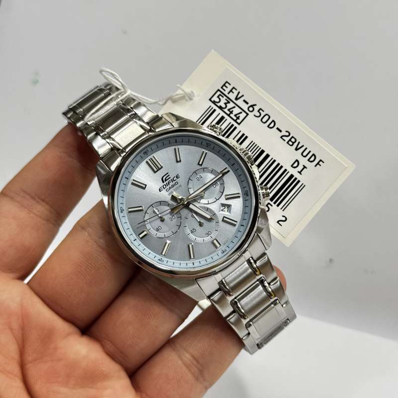 RELOJ PARA HOMBRE CASIO EDIFICE EFV-650 CRONÓGRAFO COLOR CELESTE | EDI-OG-78 - 2