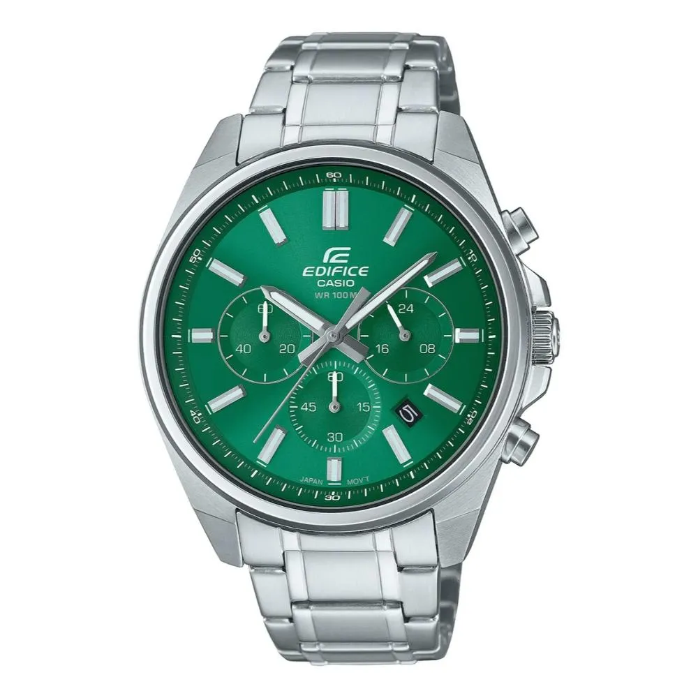 RELOJ PARA HOMBRE CASIO EDIFICE EFV-650 CRONÓGRAFO COLOR VERDE | EDI-OG-79 - 1