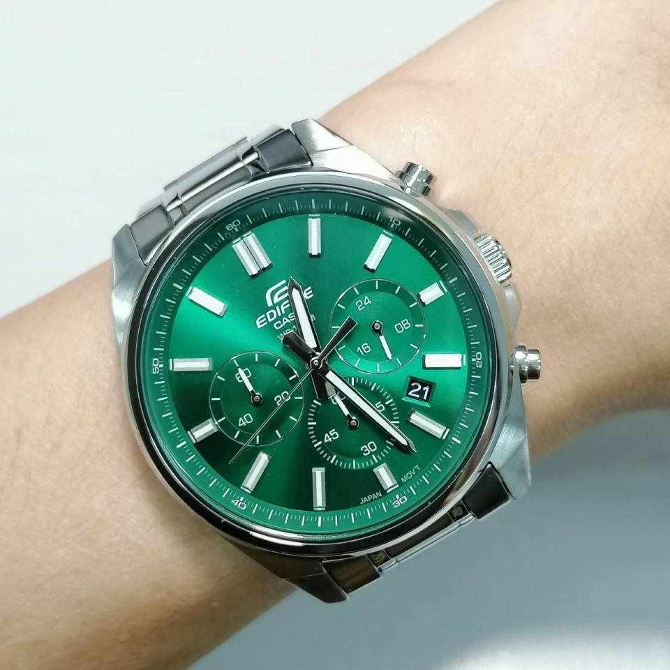 RELOJ PARA HOMBRE CASIO EDIFICE EFV-650 CRONÓGRAFO COLOR VERDE | EDI-OG-79 - 2