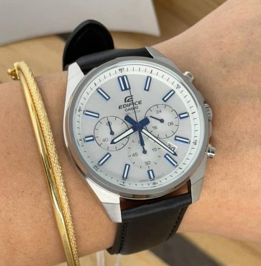 RELOJ PARA HOMBRE CASIO EDIFICE EFV-650 CRONÓGRAFO COLOR BLANCO | EDI-OG-80 - 4
