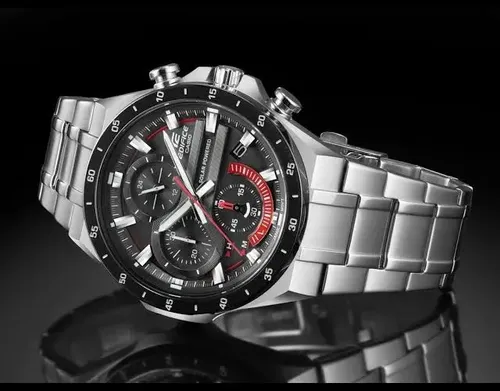 RELOJ PARA HOMBRE CASIO EDIFICE EQS-920 CRONÓGRAFO SOLAR COLOR ROJO | EDI-OG-84 - 4