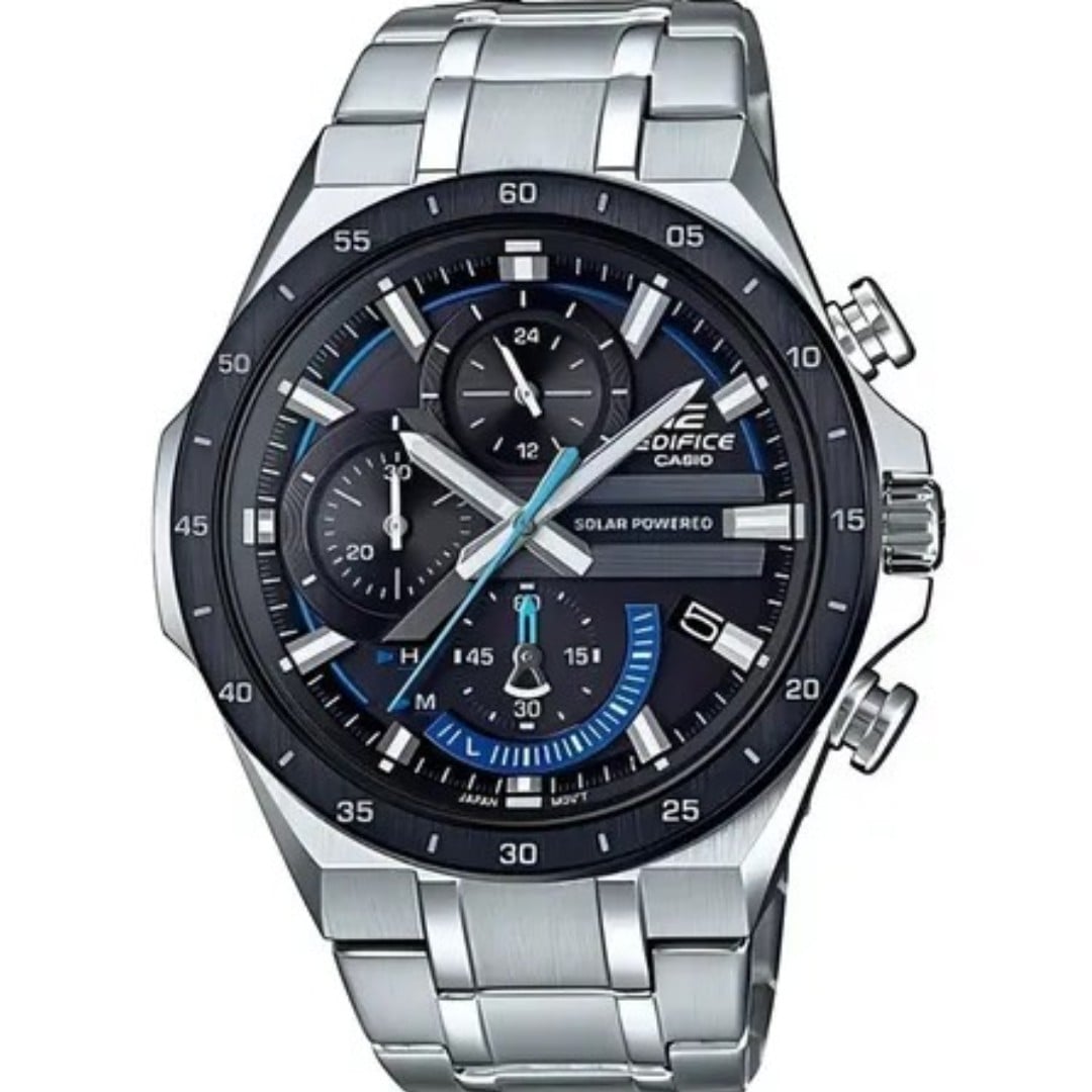 RELOJ PARA HOMBRE CASIO EDIFICE EQS-920 CRONÓGRAFO SOLAR COLOR AZUL | EDI-OG-85 - 1