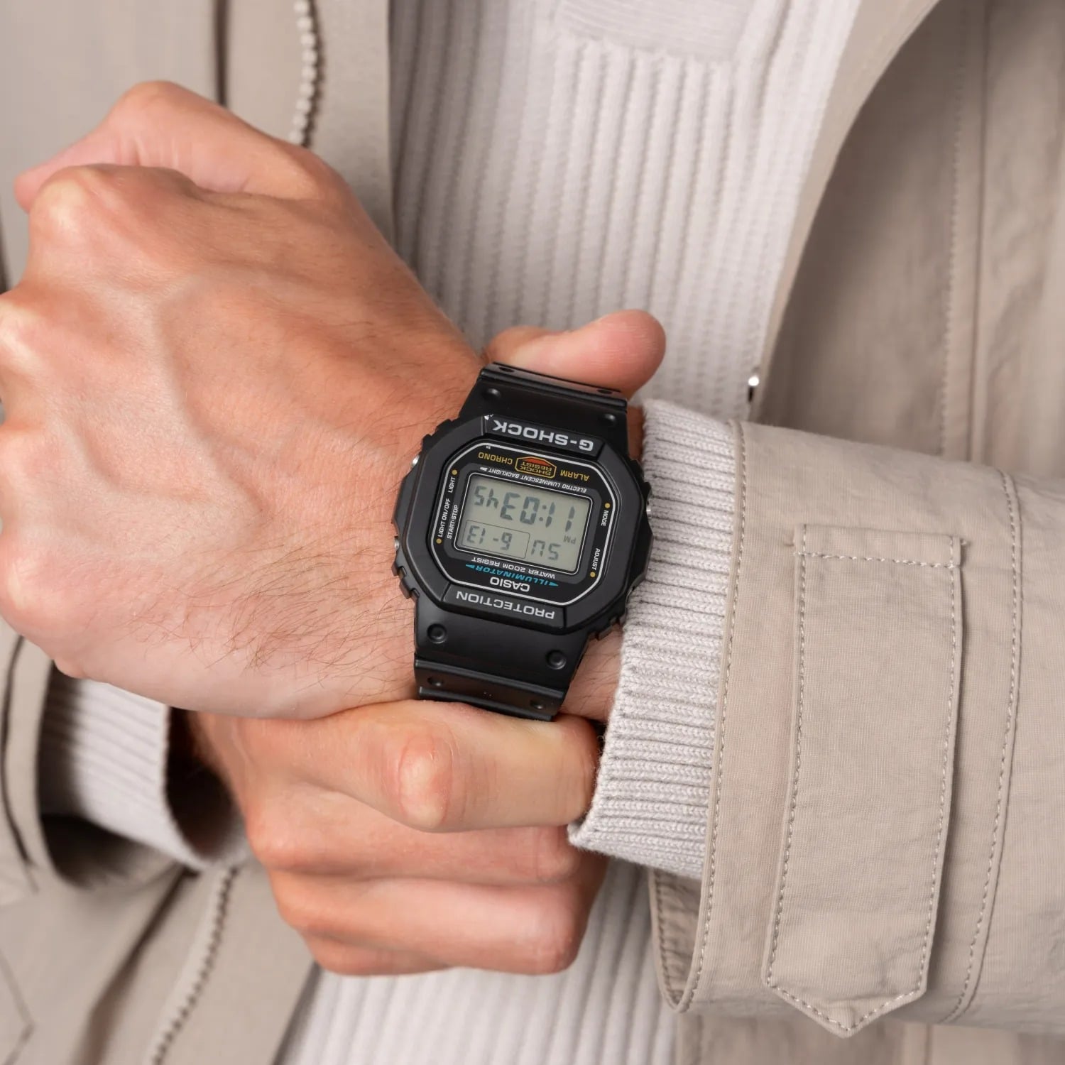 RELOJ PARA HOMBRE CASIO G-SHOCK DW-5600 DIGITAL COLOR NEGRO SÓLIDO | OG-S-111 - 2