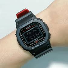 RELOJ PARA HOMBRE CASIO G-SHOCK DW-5600 DIGITAL COLOR NEGRO ROJO | OG-S-113 - 3