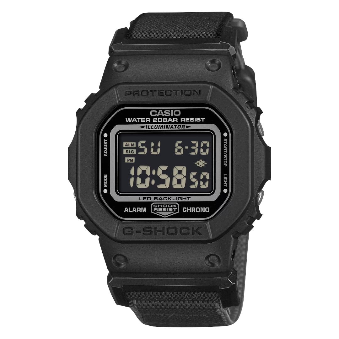 RELOJ PARA HOMBRE CASIO G-SHOCK DW-5600 DIGITAL COLOR NEGRO LISO | OG-S-112 - 1