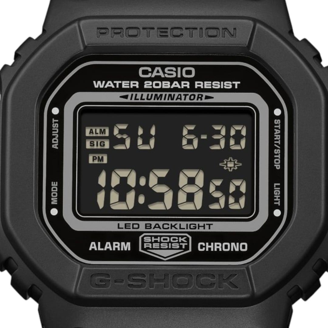 RELOJ PARA HOMBRE CASIO G-SHOCK DW-5600 DIGITAL COLOR NEGRO LISO | OG-S-112 - 2