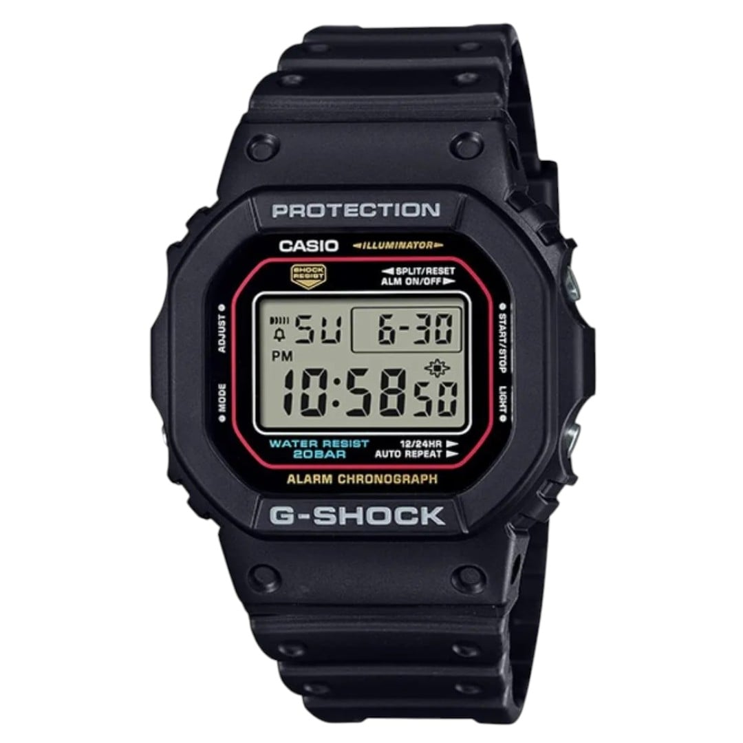 RELOJ PARA HOMBRE CASIO G-SHOCK DW-5600 DIGITAL COLOR NEGRO MATE ROJO | OG-S-115 - 1