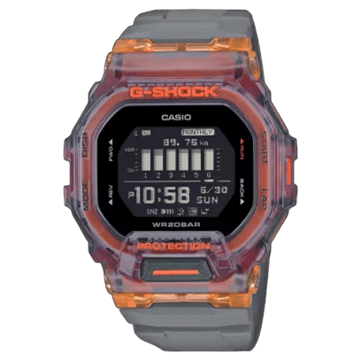 RELOJ PARA HOMBRE CASIO G-SHOCK GBD-200 DIGITAL BLUETOOTH COLOR NEGRO NARANJA | OG-S-91 - 1