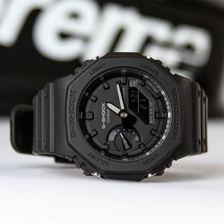 RELOJ PARA HOMBRE CASIO G-SHOCK GA-2100 ANÁLOGO-DIGITAL COLOR NEGRO | OG-S-104 - 4