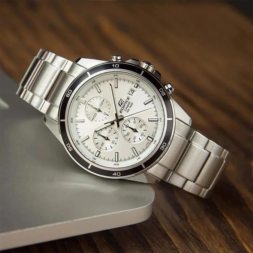 RELOJ PARA HOMBRE CASIO EDIFICE EFR-526 CRONÓGRAFO COLOR PLATEADO | EDI-OG-10 - 4