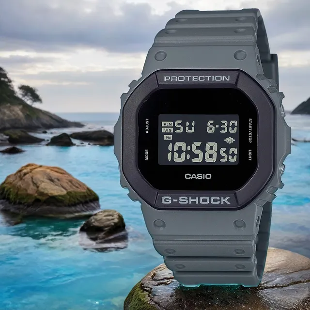 RELOJ PARA HOMBRE CASIO G-SHOCK DW-5610 DIGITAL COLOR GRIS | OG-S-118 - 2