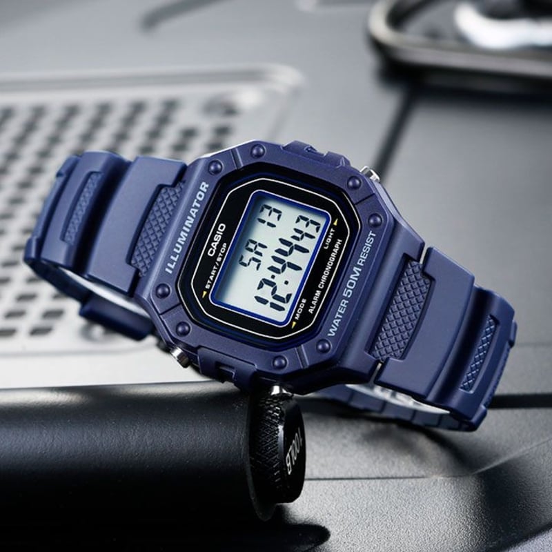 W-218H | RELOJ CASIO DE GOMA DIGITAL | CAS-8 - 2