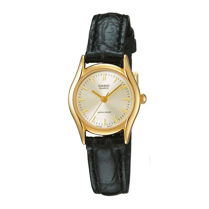 RELOJ PARA MUJER CASIO LTP-1094Q-7AR ANALÓGICO COLOR DORADO Y NEGRO | CAS-174 - 1