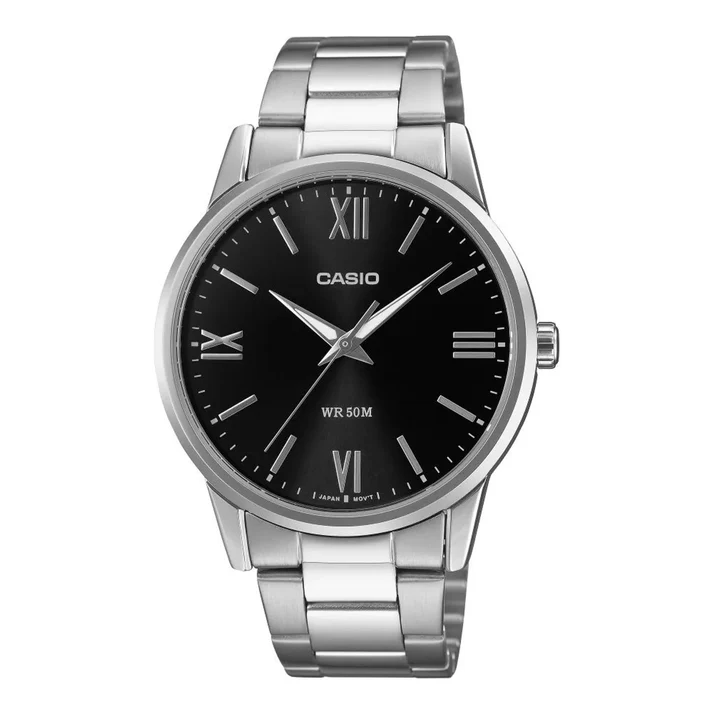 RELOJ PARA HOMBRE CASIO MTP-1303D-1AVDF ANALÓGICO COLOR PLATEADO Y NEGRO | CAS-239 - 1