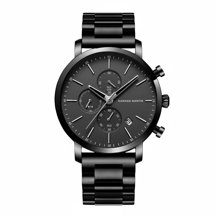 RELOJ PARA HOMBRE HANNAH MARTIN HAN-100 CRONÓGRAFO COLOR NEGRO | HAN-100 - 1