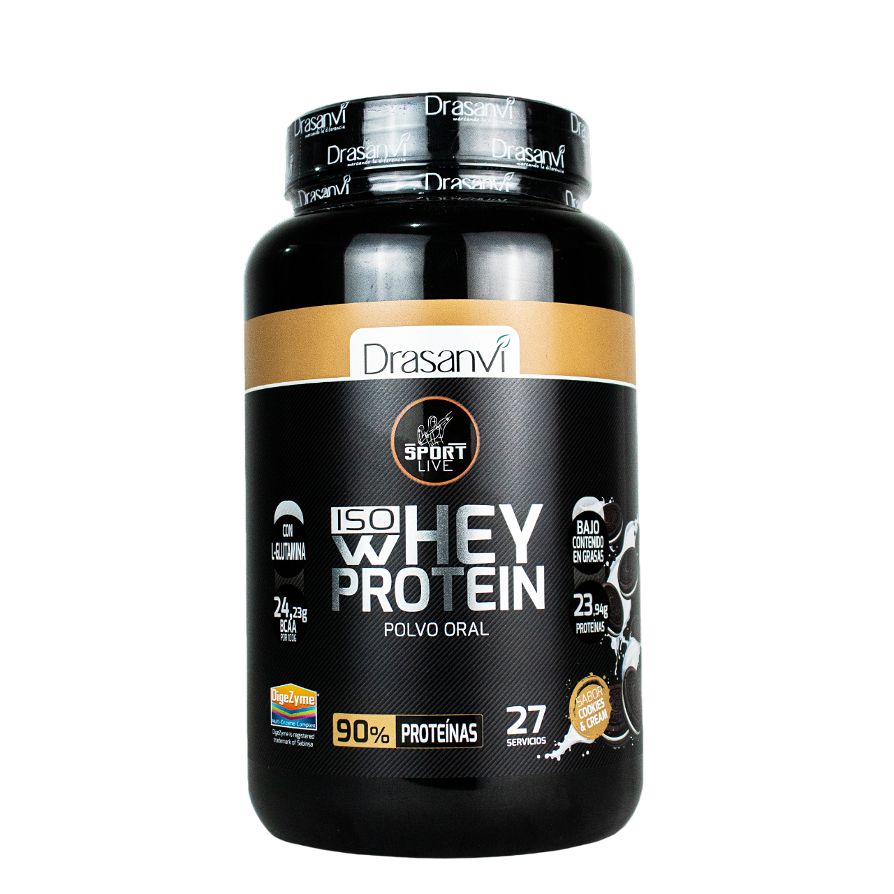 ISO WHEY PROTEIN SABOR COOKIES Y CREAM X 800 GR SPORT LIVE - 1