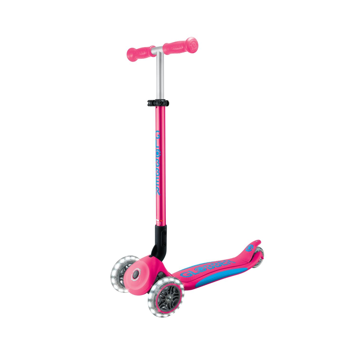 SCOOTER GLOBBER ELITE LED FUCSIA - 1