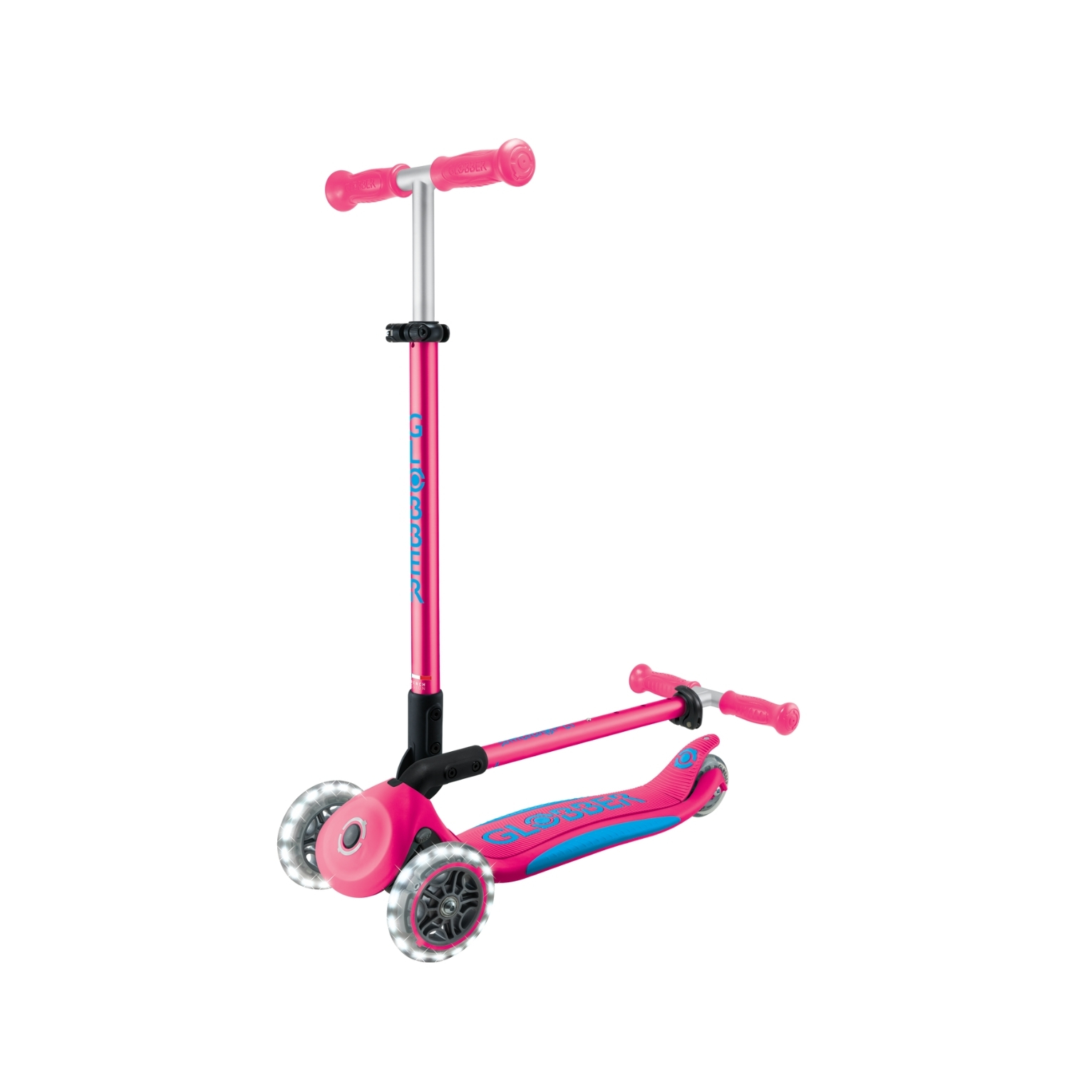 SCOOTER GLOBBER ELITE LED FUCSIA - 2