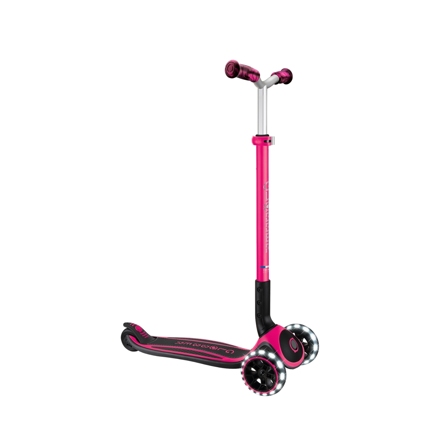 GLOBBER SCOOTER ACE LED FUCSIA - 1