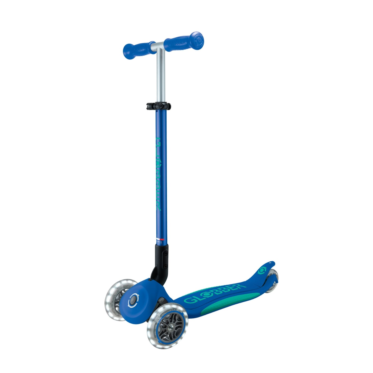 SCOOTER GLOBBER PRIMO PLUS LED PLEGABLE AZUL - 1