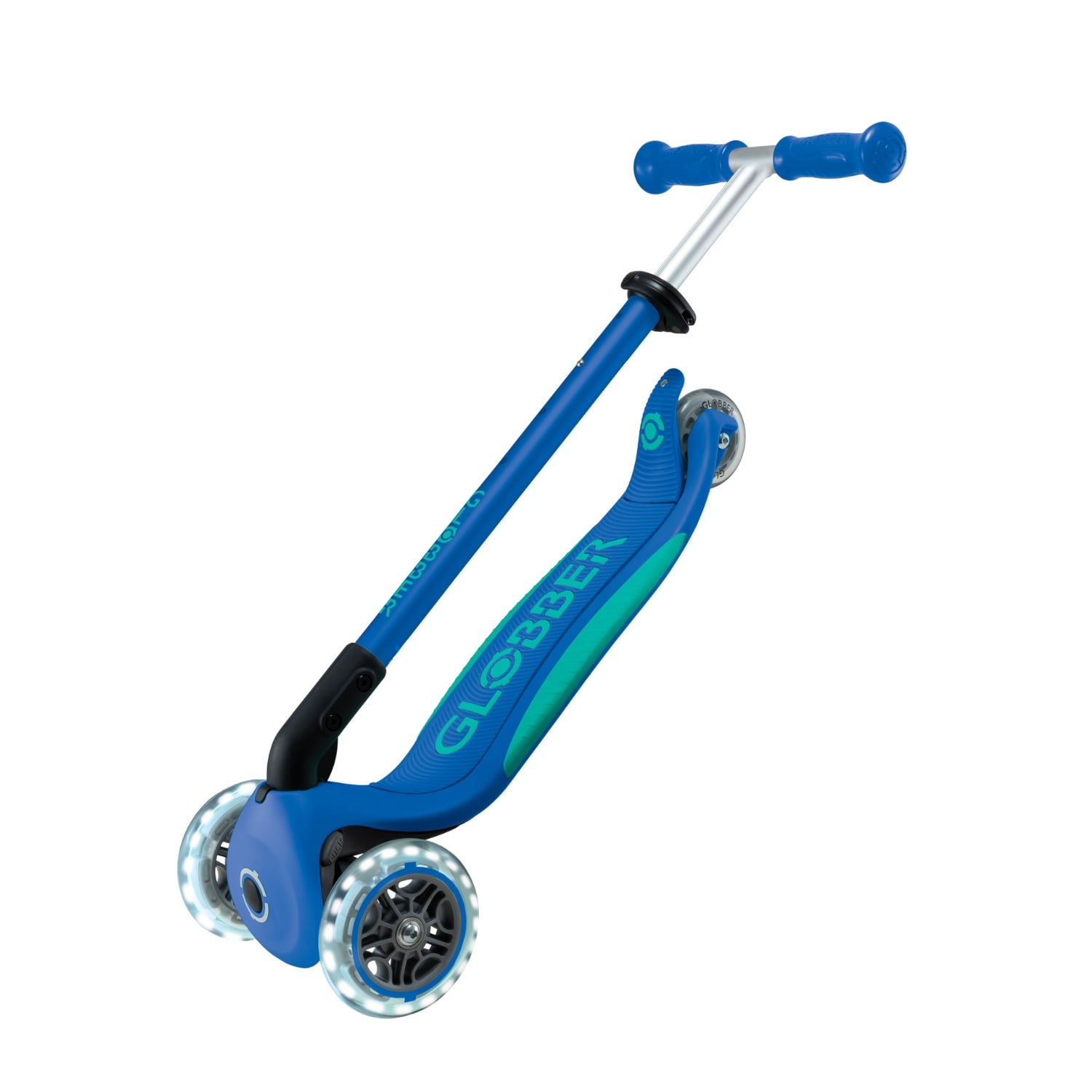 SCOOTER GLOBBER PRIMO PLUS LED PLEGABLE AZUL - 5
