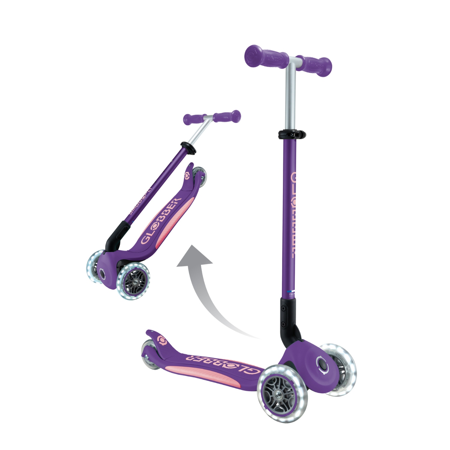 SCOOTER GLOBBER ELITE LED MORADO - 3